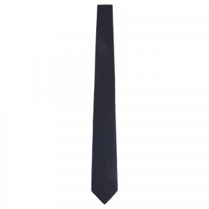 EMPORIO ARMANI Шелковый галстук с жаккардовым узором, Black