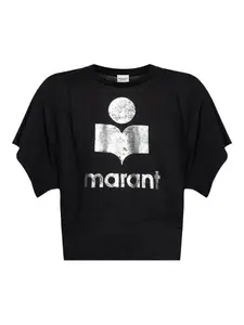 Футболка с логотипом MARANT ÉTOILE, черный
