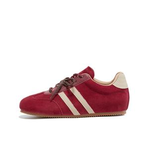 Нескользящие, износостойкие, легкие, низкие повседневные туфли для женщин KEKAFU, Burgundy