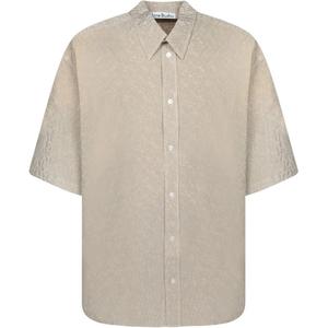 Расслабленная рубашка на пуговицах Acne Studios, серый