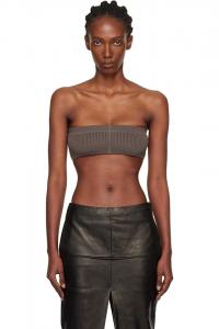 Rick Owens Узкий топ-бандо «Серые конкордансы»