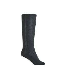 Женские высокие носки из 100% ребристой шерсти Сделано в Испании Punto Blanco, серый
