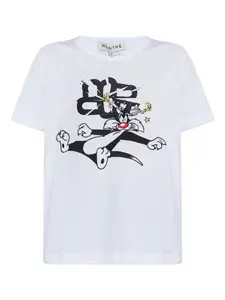 Футболка с мультяшным принтом X Looney Tunes MUNTHE, белый