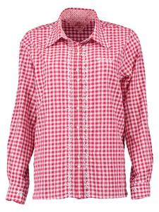 OS-Trachten Традиционная блузка Flede средне-красного цвета