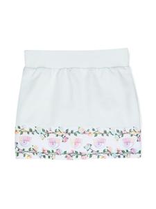 Chiara Ferragni юбка с цветочным принтом и узором Eyelike, синий