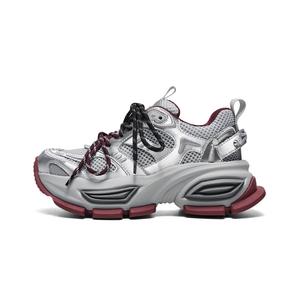 CHERYKALLY Скользоустойчивые износостойкие дышащие утепляющие низкие массивные кроссовки женские Clear Glass White, цвет Clear Glass White