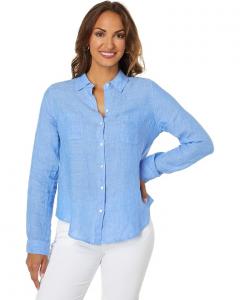 Рубашка Lilly Pulitzer Sea View Button-Down, цвет Beckon Blue