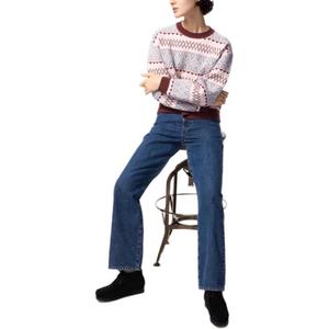 Джинсы JW Anderson JW Anderson Collaboration FW25 женские UNIQLO, синий