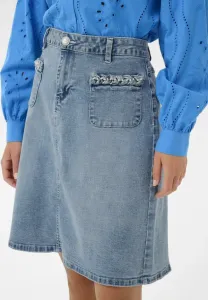 Джинсовая юбка а-силуэта crgrazie Cream, Cambell Medium Blue Denim