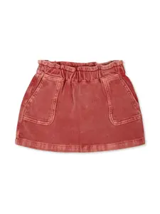 Юбка с вышитым логотипом ETRO KIDS, красный