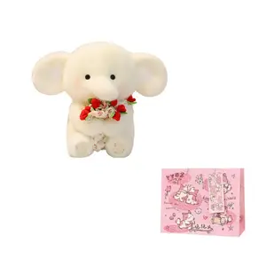 MIC RABBIT Плюшевая кукла Hug Rose Elephant высотой 30 см