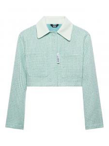 GCDS твидовый пиджак, зеленый