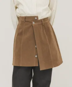 Мини-юбка с запахом в двух направлениях Kbf, цвет Camel