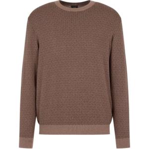 Футболка мужская вязаная коричневая AE FW24 ARMANI EXCHANGE