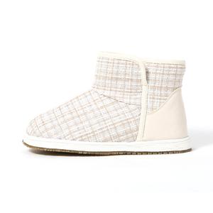 Old Meihua Женские термосапоги короткие зимние бежевые