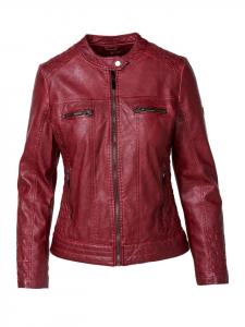 Женская байкерская куртка из искусственной кожи, коричневого цвета KOROSHI