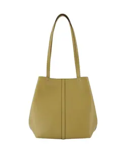 Кожаная сумка-шоппер, двойного ношения. Vanessa Bruno, зеленый