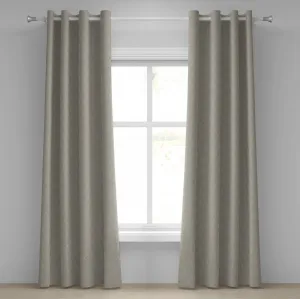 Шторы на люверсах ABAKUHAUS серо-коричневого цвета в итальянском стиле с богатыми цветочными мотивами, эффектом старины, художественным декоративным узором в виде завитков, декоративные двухпанельные шторы, 280 x 260 см, бежевый Abakuhaus