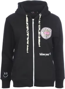 Толстовка Zwillingsherz с капюшоном и завязками леопардового принта, черный