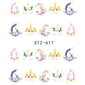 Водные наклейки для ногтей STZ 617 MollyLac, Molly Lac