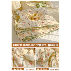 Disney Детское летнее одеяло из двухслойного хлопкового муслина 100х150 см, мягкое и дышащее, цвет Huisha A-Class