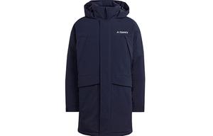 Пуховик мужской темно-синий Adidas, темно-синий