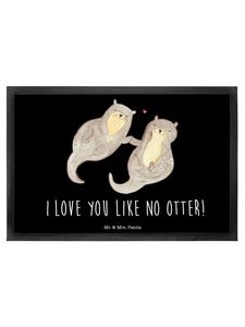 Коврик для ног Mr. & Mrs. Panda, черный