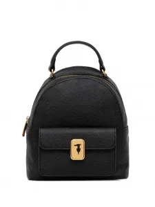 Рюкзак с фирменной табличкой-логотипом Trussardi, черный