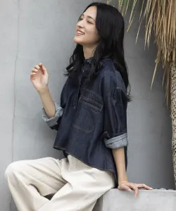 Рубашка из денима и гикори, верхняя одежда