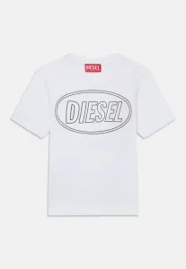 Футболка унисекс с принтом в виде круга Diesel, Bianco
