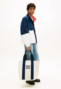 Сумка-Шоппер из фактурной ткани с логотипом Tommy Jeans, Newsprint