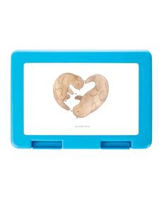 Mr. & Mrs. Panda Ланчбокс Otter Heart без надписи, белого цвета