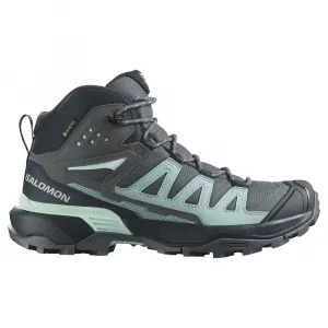 Походные ботинки женские Salomon X Ultra 360 Mid с мембраной Goretex, серый