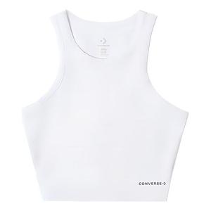 Топ (WMNS) Converse High Neck Knit Tank Top 'White' 10026502-A02, белый