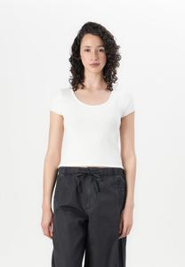 Базовая футболка CROP SCOOP GAP, белый