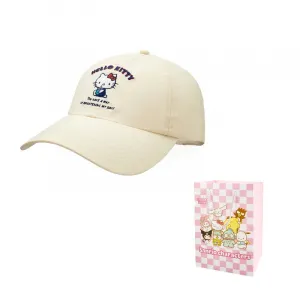 Sanrio Бейсболка из полиамида унисекс, Beige Hello Kitty Visor Baseball Cap
