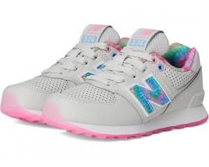 Кроссовки New Balance Kids 574, цвет Grey Matter/Signal Pink