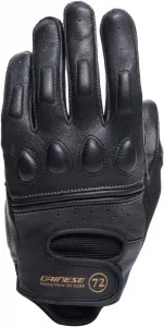 Dainese - Blackjack 2 Перчатки женские кожаные мотоциклетные в винтажном стиле, черные/черные, Black / Black