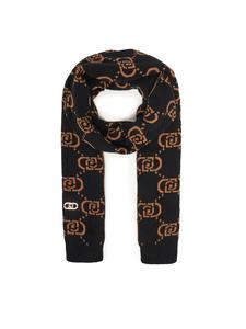Шарф Sciapa Logo Monog 2F5004 M0300 Liu Jo, чёрный