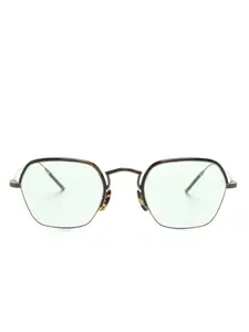 Очки в квадратной оправе Oliver Peoples, коричневый