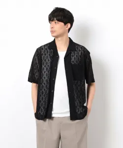 Рубашка с кружевным открытым воротником Comme Ca Ism, цвет Black