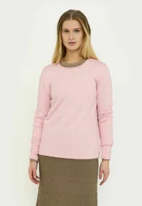 Джемпер marla с закругленным краем воротника Soft Rebels, Bleached Mauve Melange