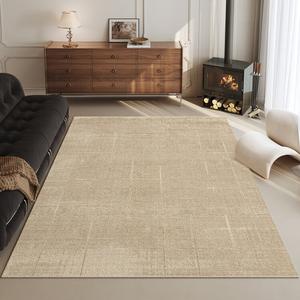 Dajiang Ковер 180х250 см для гостиной/спальни, французский стиль, моющийся, водостойкий, с усиленным противоскользящим дном, Fangli-23177