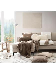 Cats Collection Двуспальное одеяло для гостиной, бежевого цвета