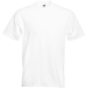 Суперпремиум футболка с короткими рукавами и круглым вырезом Fruit Of The Loom, белый