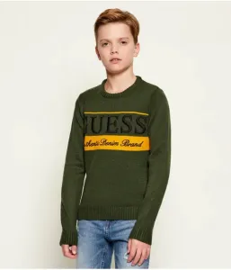 Свитер regular fit Guess, оливково-зеленый