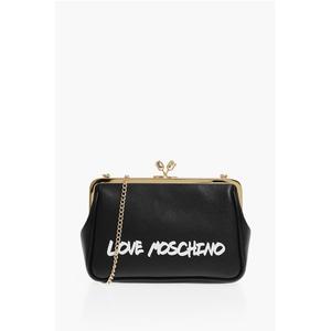 Черная сумка-тоут из телячьей кожи Moschino, Black
