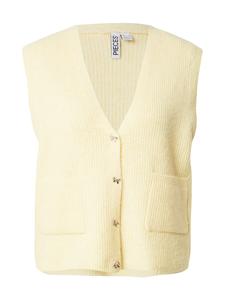 Вязаный жилет PIECES PCSILLY, светло-желтый