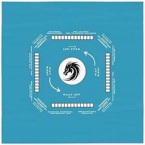 Коврик для маджонга с инструкциями NYC, синий