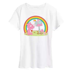 Женская футболка с принтом «Медведи заботы очень любят медведей» Licensed Character, белый